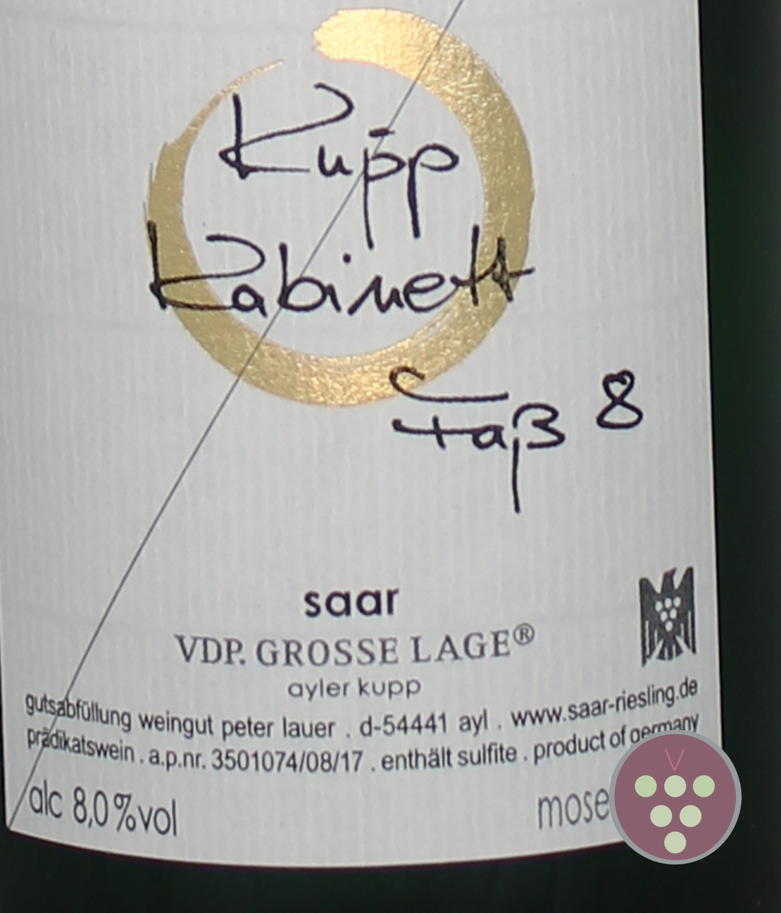 Peter Lauer | Faß 8 - Riesling Kabinett 2016 - Ayler Kupp