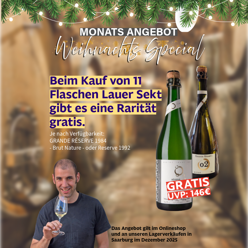 peter lauer | Crément Saar Riesling Sekt Brut (vinolismus Riesling Sekt Empfehlung)
