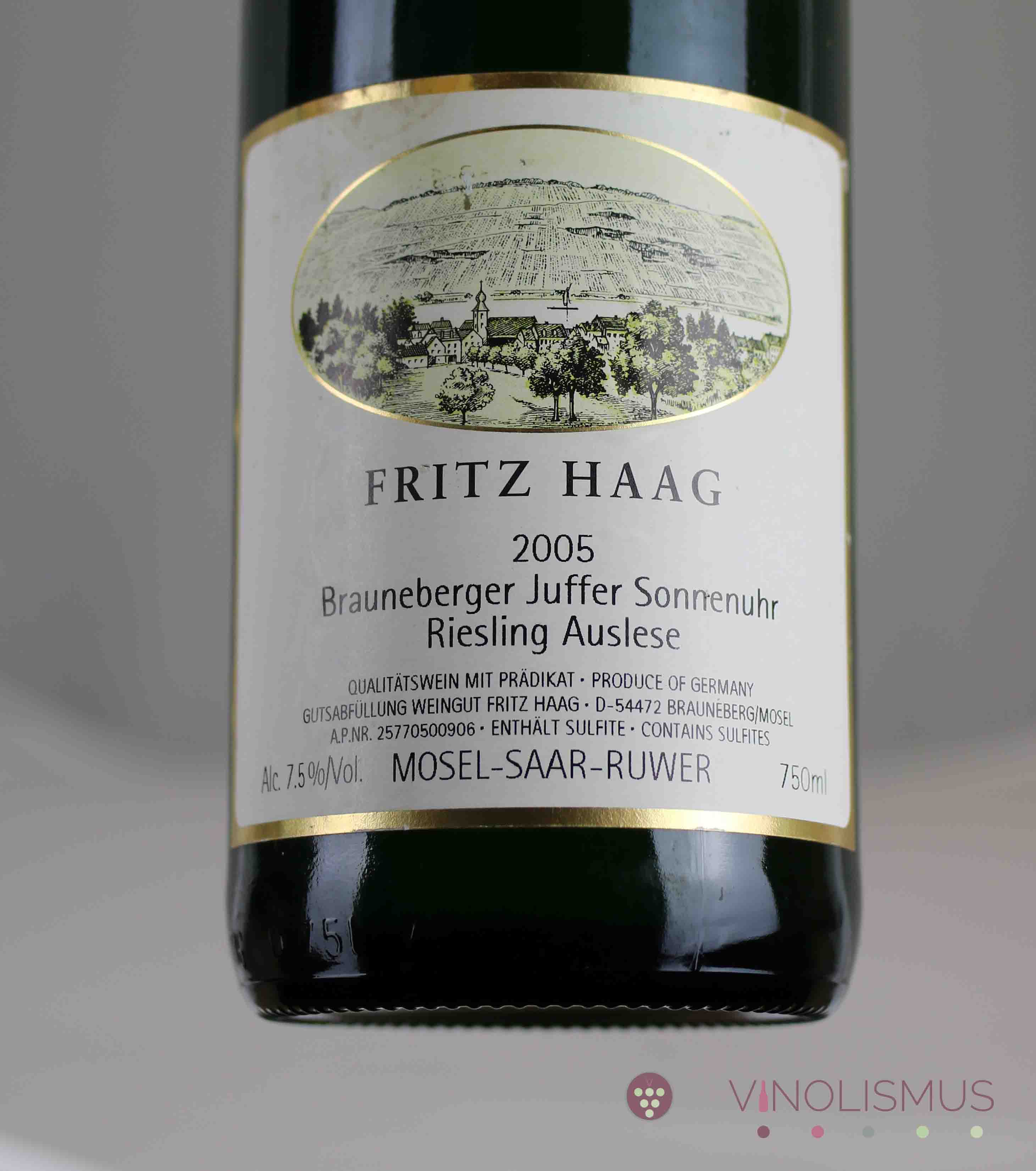 Fritz Haag | 2005 Auslese - Brauneberger Juffer Sonnenuhr