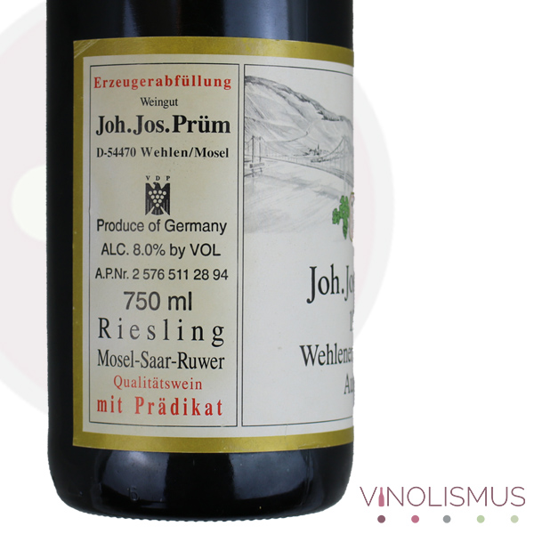 J. J. Prüm | Riesling Auslese 1993 - Wehlener Sonnenuhr