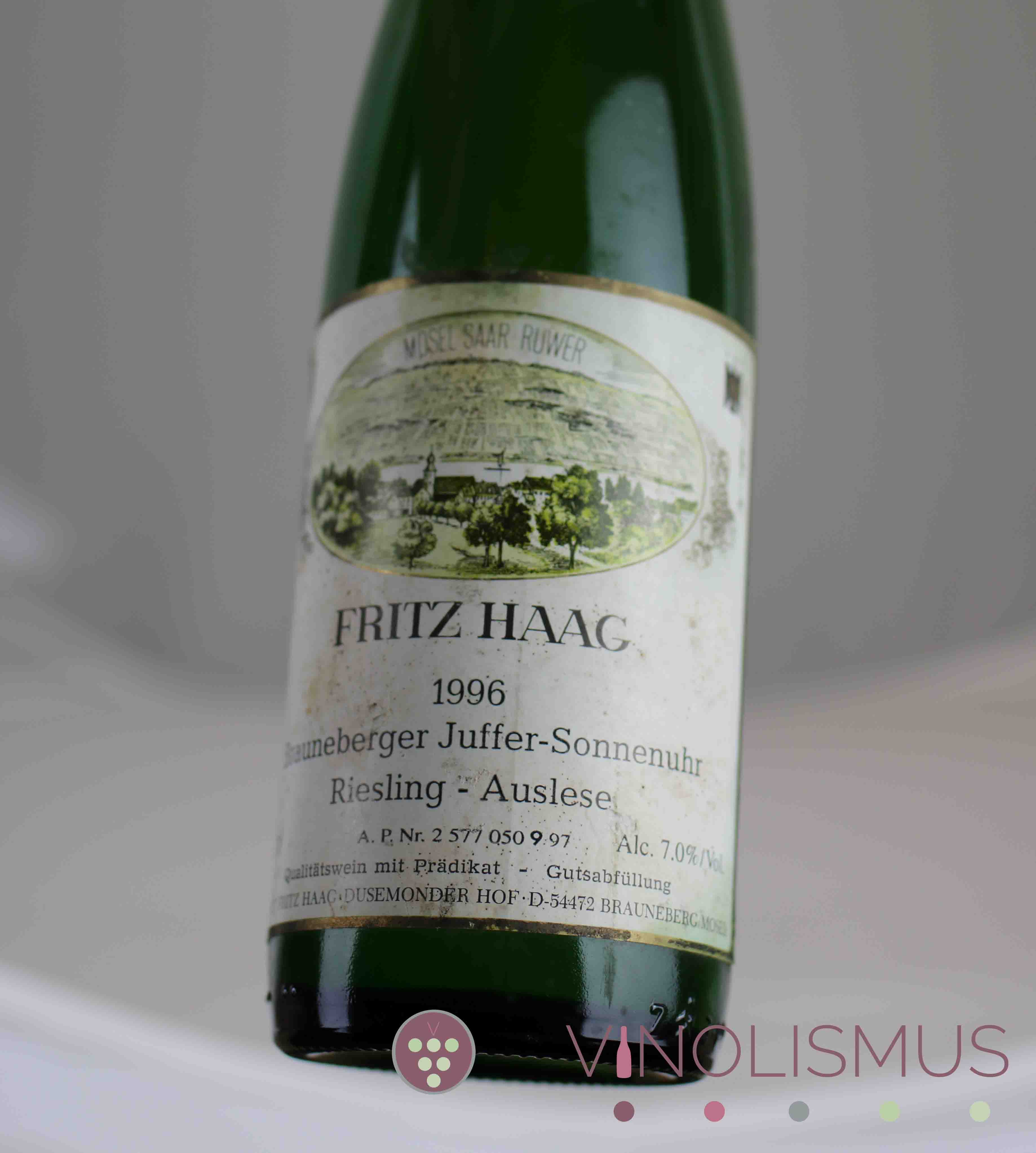 Fritz Haag | 1996 Auslese - Brauneberger Juffer Sonnenuhr GOLDKAPSEL