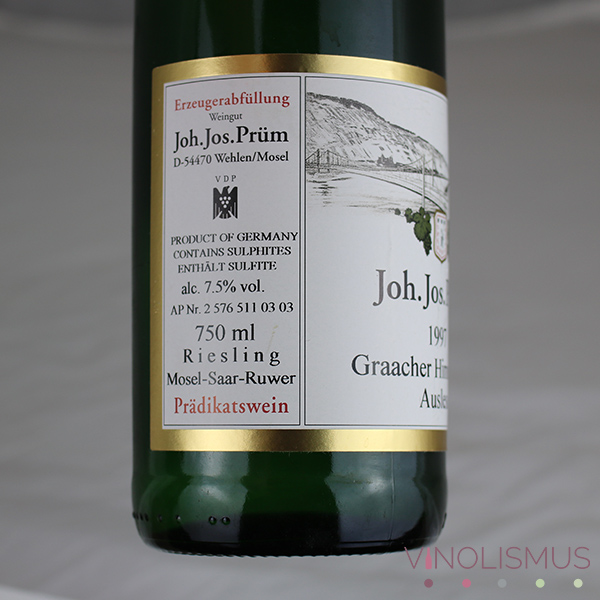 Auslese Joh. Jos. Prüm 1997 graacher himmelreich