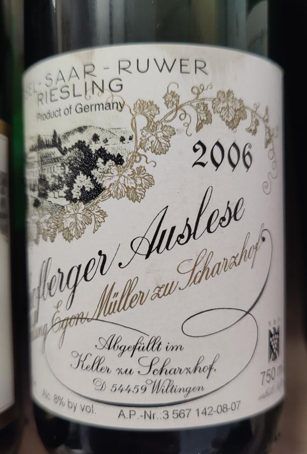 Egon Müller Scharzhof | Riesling Auslese 2006 - Scharzhofberger