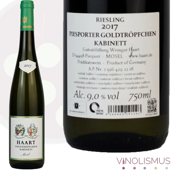 Weingut Haart - 2017 VDP.Große Lage Kabinett - Piesporter Goldtröpfchen