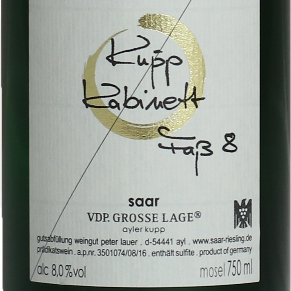 Peter Lauer | Faß 8 - Riesling Kabinett 2015 - Ayler Kupp