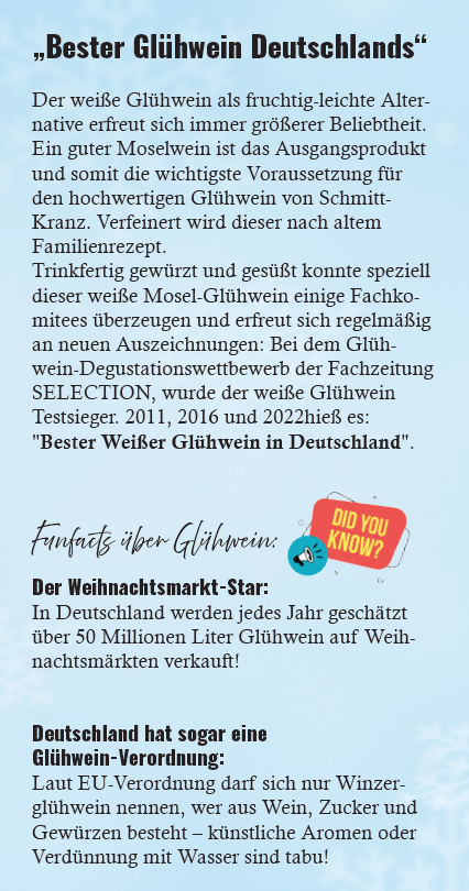 Kanister Winzer Glühwein (weiß) 10l-Kanister