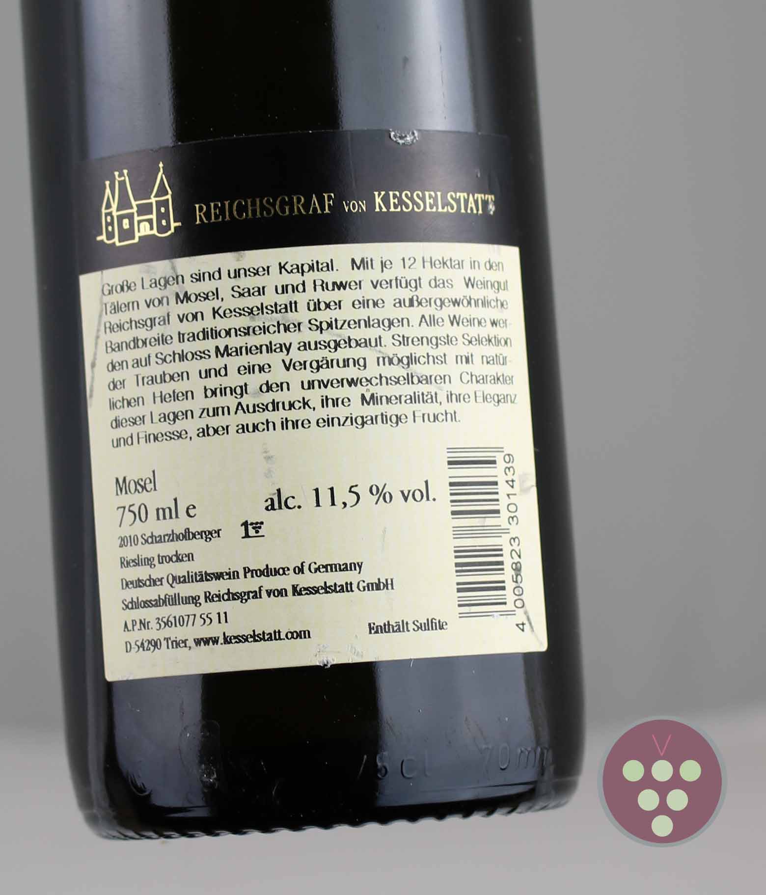 Reichsgraf von Kesselstadt | Riesling trocken VDP.Erste Lage 2010 - Scharzhofberger