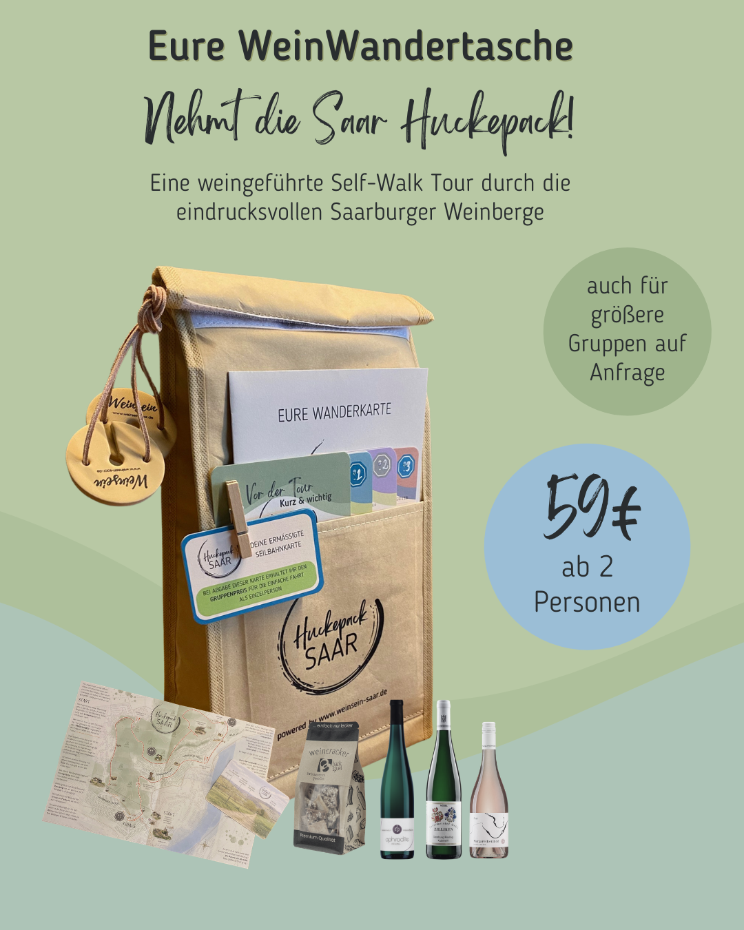 Weinwanderung in Saarburg "Huckepack Saar" 
