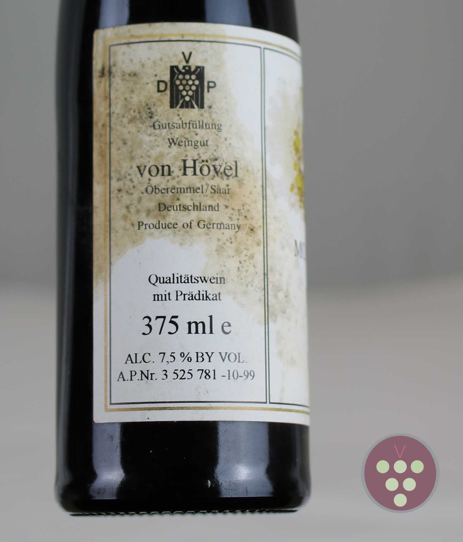 von Hövel | Riesling Auslese Goldkapsel 1998 - Oberemmeler Hütte