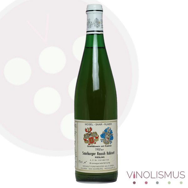 Forstmeister Geltz Zilliken | Riesling Kabinett 1981 - Saarburger Rausch