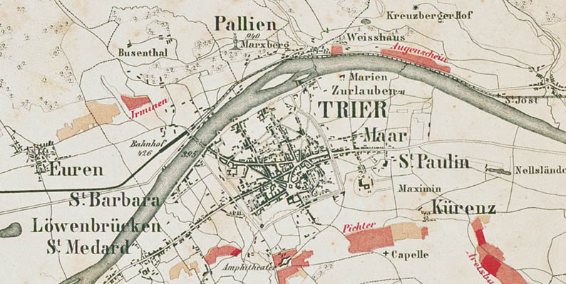 Lagenkarte Saar Mosel Ruwer Weinbaukarte